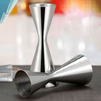 ✹ Double Cocktail Jigger Stainless Steel Measuring Cup with Measurement Scales Metal Measure Cup Gift for Bartenders Dropshipping