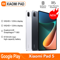 แผ่น Xiaomi 5ต้นฉบับ11นิ้ว WQHD + 120Hz จอแสดงผล Snapdragon 860 4ลำโพงสเตอริโอ8720MAh MI แท็บเล็ต5