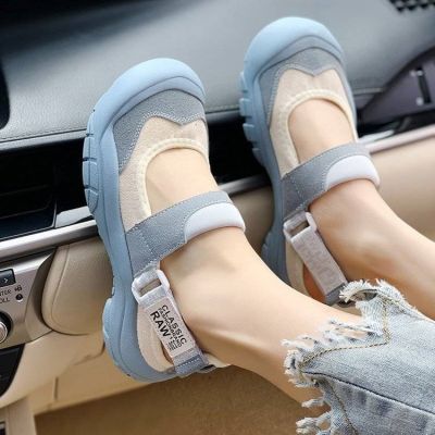 【Hot Sale】 Sandals womens summer outerwear 2023 new ugly cute Baotou sports leisure all-match big head sandals and slippers women