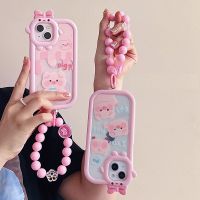 เคสโทรศัพท์สำหรับ Huawei NOVA7 NOVA7I NOVA8 NOVA9 NOVA9SE P30 P30PRO P40 P40PRO P50 P50PRO MATE30 MATE30PRO MATE40 MATE40PRO ล่าสุดน่ารักเกาหลีหรูหราหญิงหัวหมูสร้อยข้อมืออ่อนโทรศัพท์กรณี