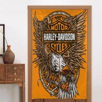 34x56in แผงม่านประตู Harley Davidson,ม่านประตูความร้อนเป็นลมฉนวนเพื่อความเป็นส่วนตัวสำหรับหน้าต่าง/ห้องนั่งเล่น/ประตู