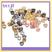 BTTJ0 70 Pieces 6มม. x 8มม. มงกุฎเสน่ห์หลายสีมงกุฎลูกปัด โลหะผสมอัลลอยด์ ลูกปัด spacer หลุมขนาดใหญ่เสน่ห์มงกุฎโลหะผสม ส่องแสงระยิบระยับ เครื่องรางมงกุฎกษัตริย์ สาวๆ