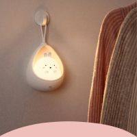 【CC】 Night with Sensor cute animal Human Induction Kids Bedroom USB Rechargeable Silicone wall lights