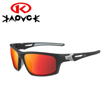 2024 Kapvoe Red Photochromic Running Sunglasses Sports for Men