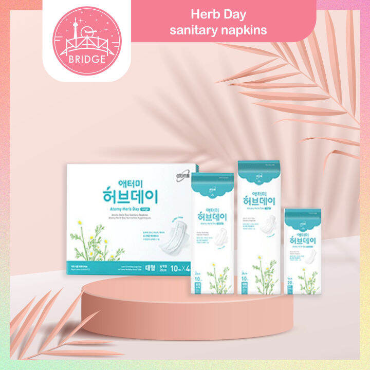 [ATOMY] Herb Day sanitary napkins (large, Medium, Panty Liner) Lazada PH