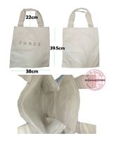 ของแท้ กระเป๋าโท๊ทผ้าคอตตอนอย่างหนา THREE Cotton Tote Bag