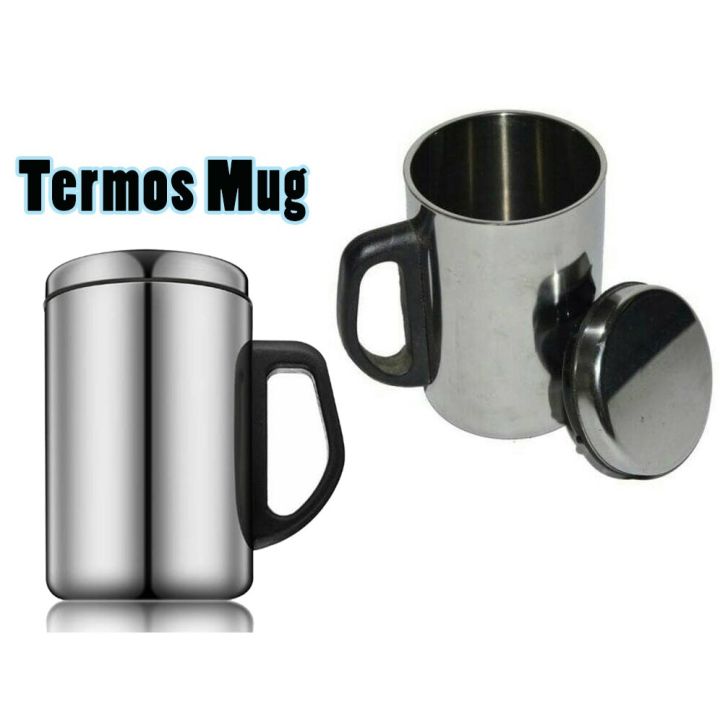 Gelas Mug Kopi Tahan Panas Dingin Stainless Steel 500ml Lazada Indonesia 0859