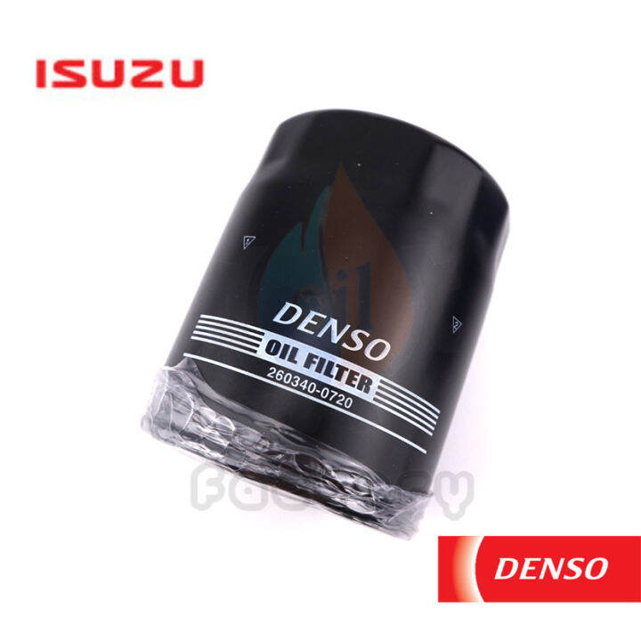 denso-260340-0720-ไส้กรองน้ำมันเครื่อง-สำหรับรถยนต์-isuzu-d-max-2-5-3-0-2002-2004-ลูกสั้น-direct-injection