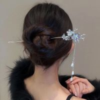 2023 Vintage Chinese Style Hanfu Hair Stick Women Metal Glaze Hair Fork Hair Chopsticks Hairpin Woman Hair Jewelry Accessories Haberdashery