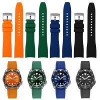 ✲▤ สายนาฬิกาซิลิโคนปลายโค้งสำหรับ Rolex Water Ghost สำหรับ Seiko forCitizen Sport WristBand Universal Men Watch Bracelet 20มม. 22มม.