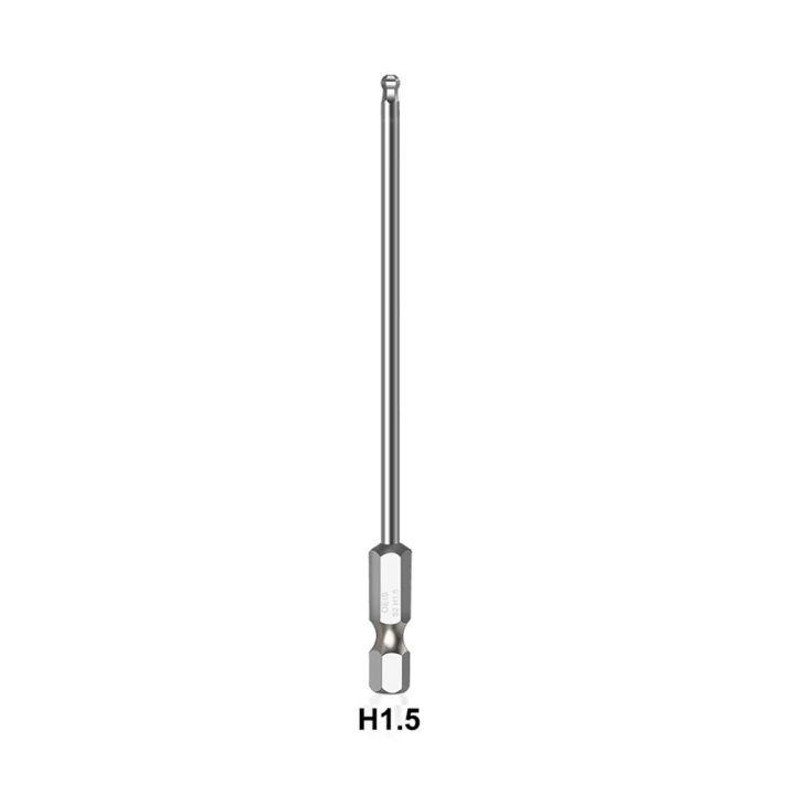 บอลท้ายหัวไขควงหกเหลี่ยมเมตริก-hex-บิตยาว65มมไขควงแม่เหล็กบิตไขควงชนิดทนทานบิต