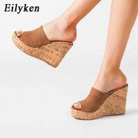 【CC】◕℗♕  Eilyken 2024 New Platform Wedges Heels Slippers Ladies Fashion Toe Roman Womens Sandals Shoe Size 36-43