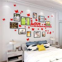 Butterfly Photo Wall Acrylic Wall Stickers Living Room Background Wall Decoration Photo Frame Bedroom Bedside Stickers