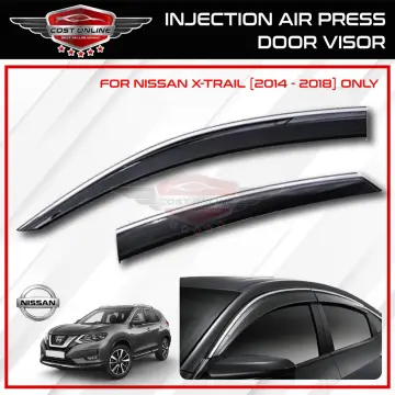 NISSAN XTRAIL T32 2014 - 2023 = INJECTION DOOR VISOR WITH STAINLESS STEEL  LINING NISSAN INJECTION Malaysia, Selangor