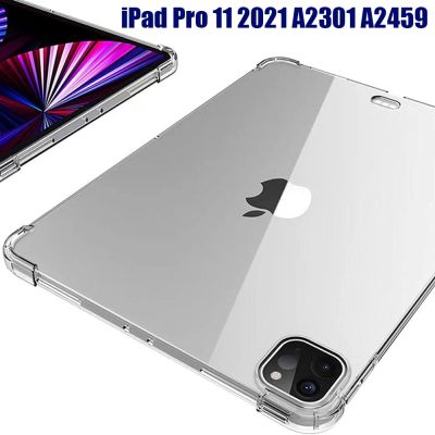 （A LOVABLE）เคส TPU สำหรับ iPad Pro 11 2021 3rd Gen สำหรับ iPad Pro 5G เคสใสสำหรับ iPad Pro 11 2021 A2301 A2459 Slim Soft TPU Matte Cover