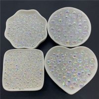 4mm 5mm 6mm 8mm 10mm Acrylic Beads ABS Round Shape Spaced Beads For Jewelry Making Beads