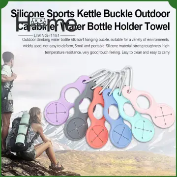 Water Bottle Buckle, 4Pcs Hanging Water Bottle Holder Hook,Outdoor Portable  Water Bottle Ring Holder Mineral Water Bottle Clip for Backpack Belt Belt