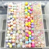 6mm 8mm 10mm No Hole Mix Colors Round Shape Acrylic Beads For Jewelry Making DIY Charms Bracelets Necklac Accessories