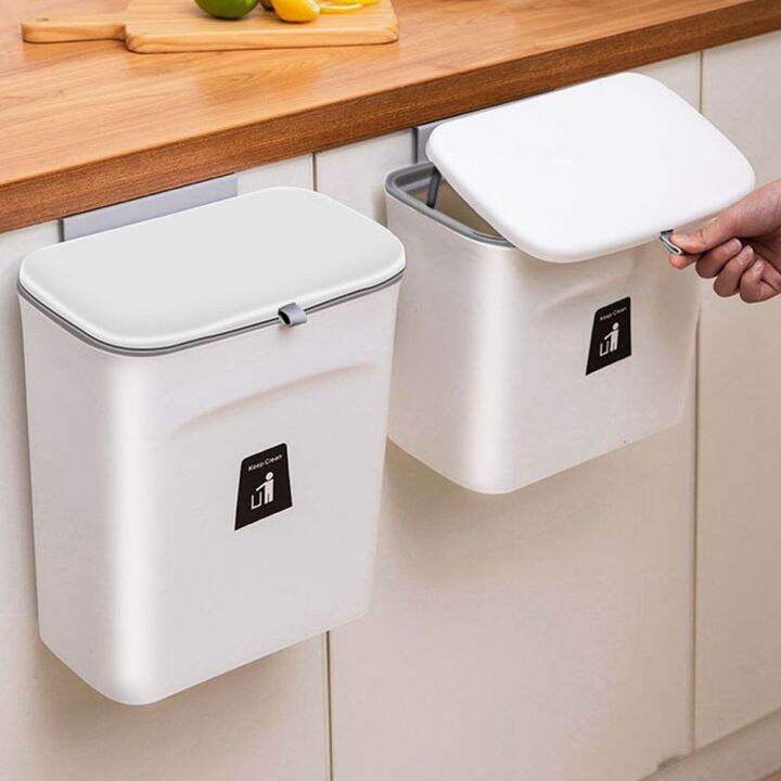 YUANZ Under Sink Kitchen Recycle Dustbin Hanging Waste Basket Rubbish