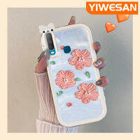 เคส JIUMOO สำหรับ VIVO Y12 Y15 Y3 Y12i Y17 Y3s Y11 2020เคส2019มุกแวววาวลายดอกไม้กันกระแทกเลนส์หลายสีเคสมือถือสาวสวยที่ทนต่อการตกหล่นและเคสทนต่อการขีดข่วน