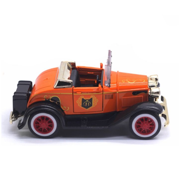 1-32-classic-vintage-convertible-car-model-alloy-vehicle-sound-light-kids-toy