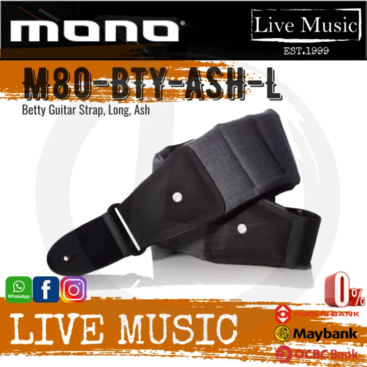 Mono Betty Long Guitar Strap - Ash (M80-BTY-ASH-L) | Lazada