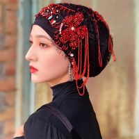 【YF】 Muslim Headscarf For Women Freeshipping Lace Hollowed Malaysia Hijab Summer Prayer Cap Hat Kufi Saudi Arabia Headwraps