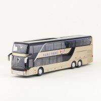 【100%-original】 Fashions King โมเดลรถโดยสารประจำทางของเล่น1:43 431 DT โมเดล Diecast แบบดึงกลับเสียงและคอลเลกชันการศึกษาของขวัญสำหรับเด็ก