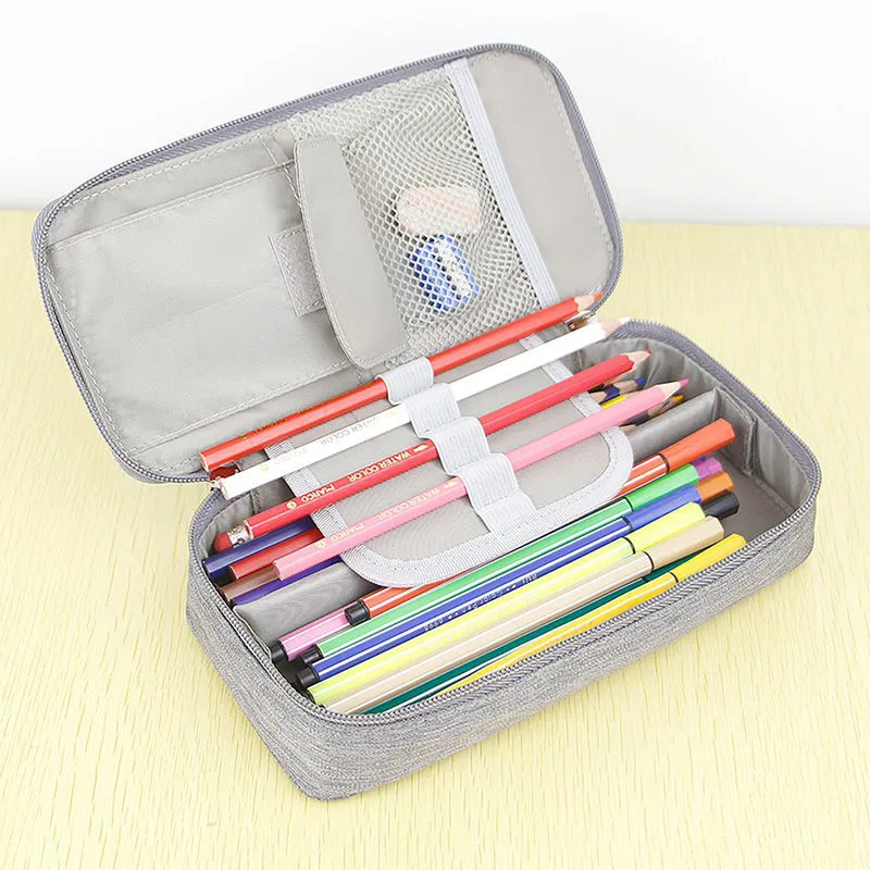Pencil Case Big Capacity Pen Marker Holder Pouch Box Makeup Bag
