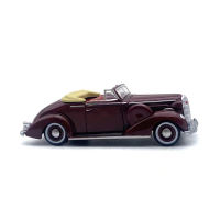 187 HO Scale Alloy รถรุ่น Vintage Convertible กีฬารถรุ่น Miniature Collection HO ฉากตกแต่งทรายตาราง Landscape