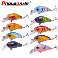 【hot】✘☋ 9pcs/lot Fishing Lures set 4.5cm 3.5g Minnows Artificial Crank Wobbler Bass TopWater Swim Bait kit