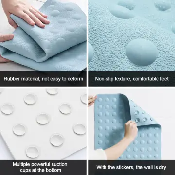 Bathroom Anti-skid Mat, Shower Waterproof And Anti-collision Floor Mat,  Hotel Bathtub Foot Mat