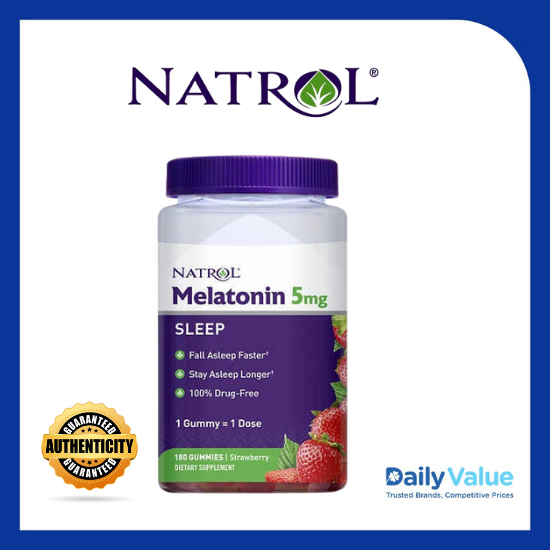 Natrol Melatonin 5mg, 180 gummies (11/2023 expiry) | Lazada PH