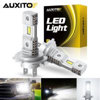 AUXITO 2ชิ้นหลอดไฟไฟหน้ารถมอเตอร์ไซค์แบบ LED H7หัวรถโคมไฟสว่างมาก6500K สีขาวสำหรับ Kia Peugeot 207 307 308 407 607 Lexus Ford Focus 3