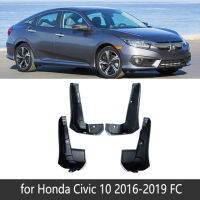 Front Rear 4pcs Set Mud for Honda Civic 2006~2019 FA FB FC Flaps Splash Guards Mudguards Mudflaps Car Auto Accessories 2017 2018