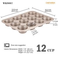 Chefmade พิมพ์ Muffin พิมพ์มัฟฟิน non-stick WK9067 เก็บเงินปลายทาง