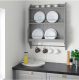 Plate shelf suitable for people who want to increase the kitchen area size 80x20x100 cm.