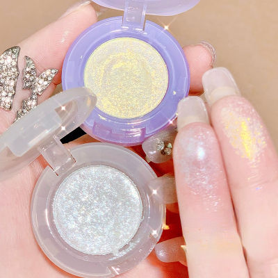 Eyeshadow Female Cosmetics Shiny Eyes Cosmetic Eyeshadow Palette Monochrome Colors Pearlescent Highlighter