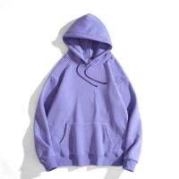 HOT★Prowow  New Plus Cashmere Plain Color Couple Streetwear Fashion Hooded Jumper Casual Cotton Harajuku Long Sleeve Hoodie