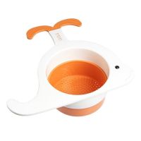 【CC】♨  Colander Food Drainer Whale Sink Drain Basket Design To Filter Moisture From Dishes Leftover Store Vegetables