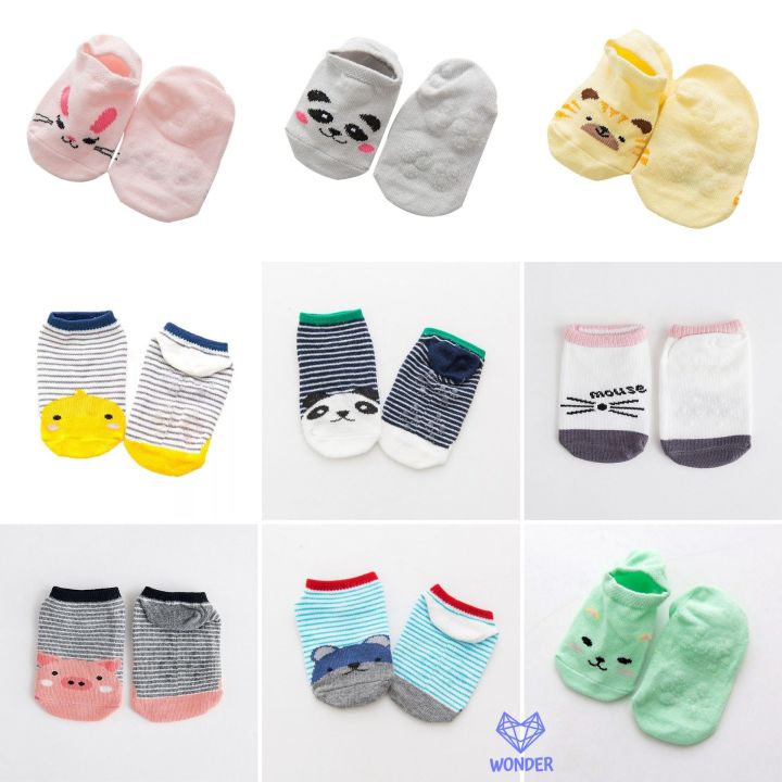 ถุงเท้าเด็ก-ถุงเท้าเด็กแรกเกิด-0-1-ปี-มีกันลื่น-ผ้าดี-ลายน่ารัก-ของใช้เด็กอ่อน-เตรียมคลอด-ชุดเด็กอ่อน-เสื้อผ้าเด็กอ่อน-newborn-baby-sm048