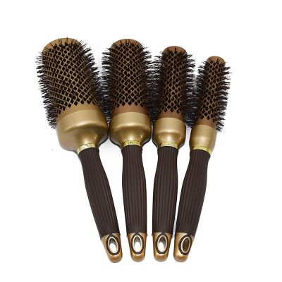 Hairdresser Hair Combs Nylon Curling Aluminum Tube High Temperature Ceramic Rolling Brush Salon Hairdressing Styling Tools Adhesives Tape
