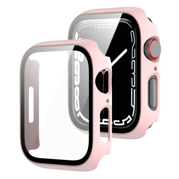 hot-sale-suitable-for-iwatch7-41mm-45mmpc-matte-spray-tempered-film-integrated