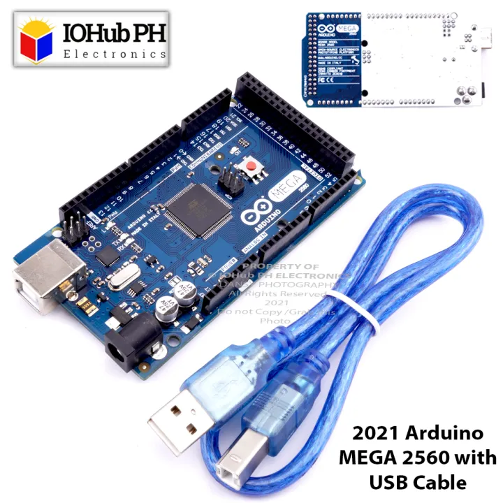 2021 Arduino MEGA 2560 R3 Microcontroller Board with USB Cable Arduino ...