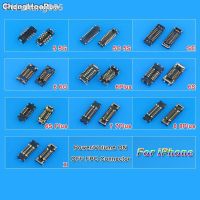 ChengHaoRan Power Volume On Off FPC Connector Plug On Motherboard Replacement for iPhone 5 5C 5S SE 6 6S 7 8 Plus X