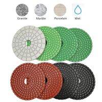 DT-DIATOOL 8pcs Diamond Polishing Pads For Marble Concrete Granite Marble Flexible Wet Sanding Disc Dia 100mm/4 Gringding Disc