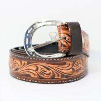 Genuine Leather Leather belt เข็มขัดหนังวัวแท้ เย็บขอบ 1.5 นิ้ว สามารถถอดเปลี่ยนหัวเข็มขัดได้ ตอกเครื่อง  ใช้ได้ได้ผู้หญิงและคุณผู้ชาย แถมพวจกุญแจกหนังวัว มูลค่า 50 บาท รับประกันสินค้า รุ่นGL213