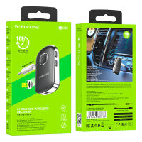 โบโรโฟน BC42อะแดปเตอร์บลูทูธไร้สายรถยนต์,ตัวรับสัญญาณ AUX บลูทูธแจ็ค3.5มม. บลูทูธ5.0สำหรับฟังเพลงในรถยนต์หูฟัง Aux แฮนด์ฟรี