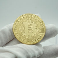1Pcs American Art Collection ของขวัญ Bitcoin BTC Collection Coin Gold Plated ของที่ระลึกเหรียญโลหะ Physical