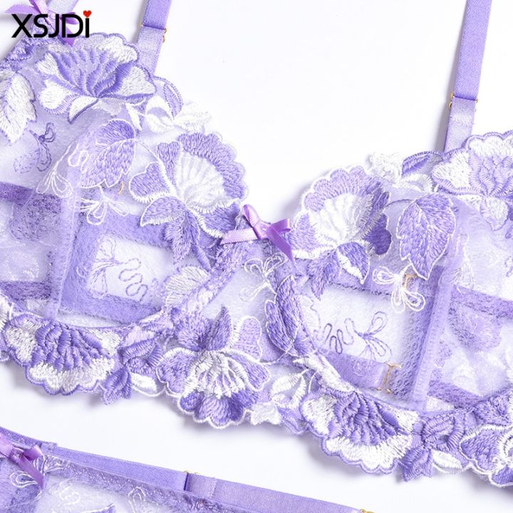exquisite-sexy-floral-lingerie-set-lace-transparent-bra-set-push-up-bra-thong-garter-belt-3pcs-sexy-lingerie-underwear-set